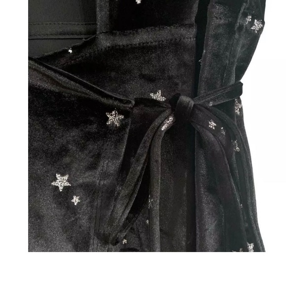 Re:Named velvet star print velvet wrap dress. M - Picture 6 of 9